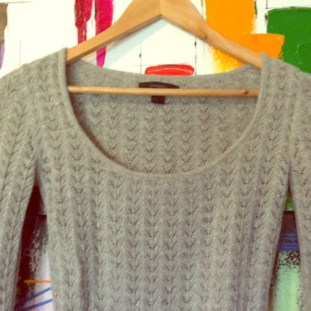 Nice silver little sweater.